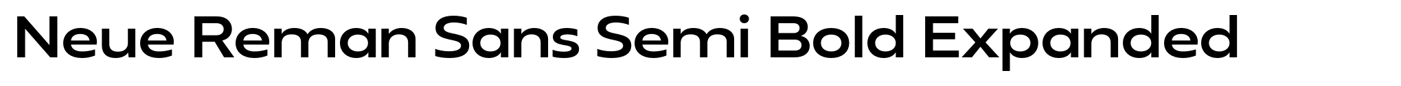 Neue Reman Sans Semi Bold Expanded image